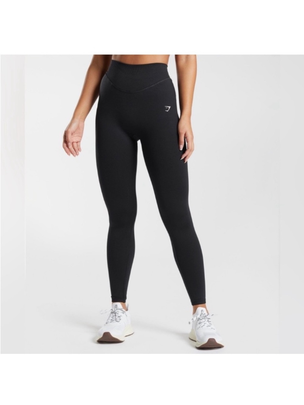 Gymshark large sweat seamless sporty leggings in black